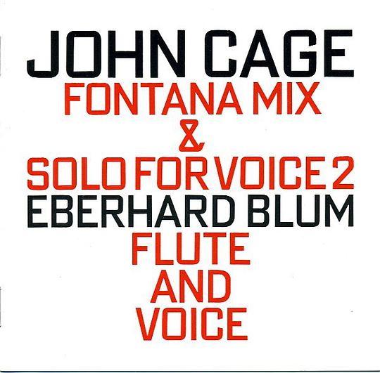 Fontana Mix &Solo For Voice 2