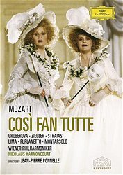 Mozart: Così Fan Tutte / Harnoncourt, Gruberova, Ziegler, Stratas
