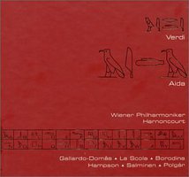Verdi: Aida - Wiener Philharmoniker / Harnoncourt / Gallardo-Domâs / La Scola / Borodina / Hampson / Salminen / Polgár