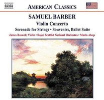 巴伯《小提琴协奏曲》《芭蕾组曲－纪念》《弦乐小夜曲》《谢利场景音乐》