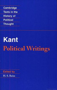 Kant: Political Writings (Cambridge University Press 1991)