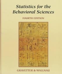 Statistics for the Behavioral Sciences