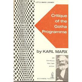 Critique of the Gotha Program