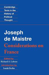 Maistre (Cambridge University Press 1995)