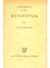 einführung in die metaphysik (Max Niemeyer 1998)