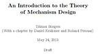 An Introduction to the Theory of Mechanism Design (Oxford University Press 2015)