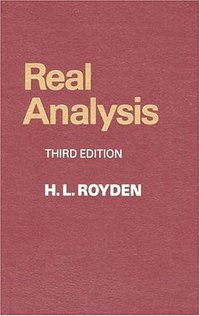 Real Analysis (3rd Edition) (Prentice Hall 1988)