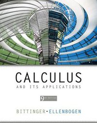 Calculus and Its Applications (9th Edition) (Addison Wesley 2007)