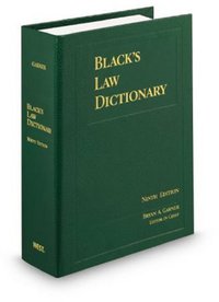Black's Law Dictionary, Standard Ninth Edition (West 2009)