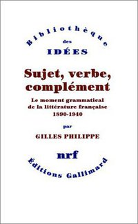 Sujet, verbe, complément