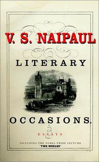 Literary Occasions (Knopf 2003)