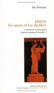 Platon, les Mots et les Mythes (François Maspero 1982)