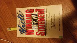 How to Write a Winning Personal Statement for Graduate and Professional School (Peterson's 1989)