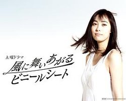 飞舞在空中的塑胶布