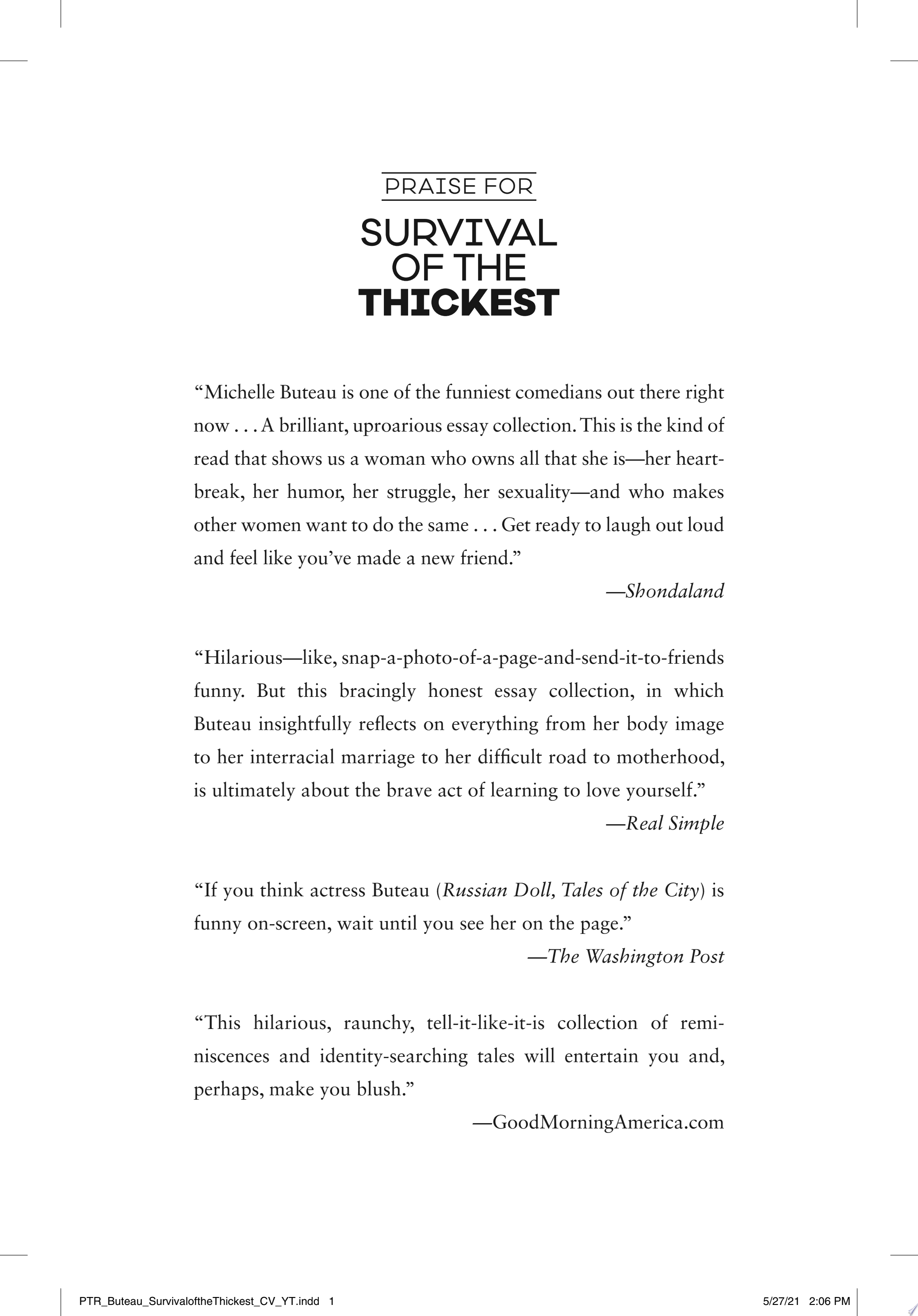 Survival of the Thickest