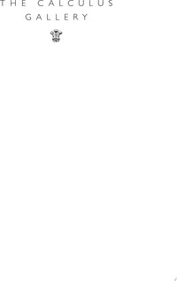 The Calculus Gallery (Princeton University Press 2018)