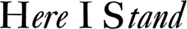 Here I Stand
