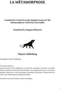 La Métamorphose | French Version of The Metamorphosis