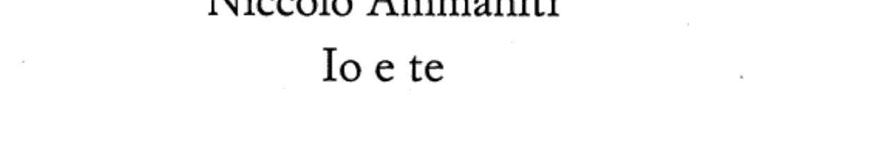 Io e te