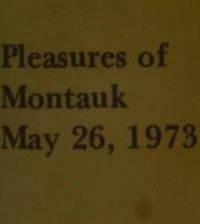 Pleasures Of Montauk May 26th