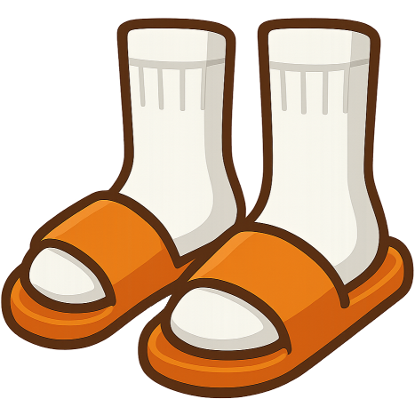 Emoji calcetinesychanclas
